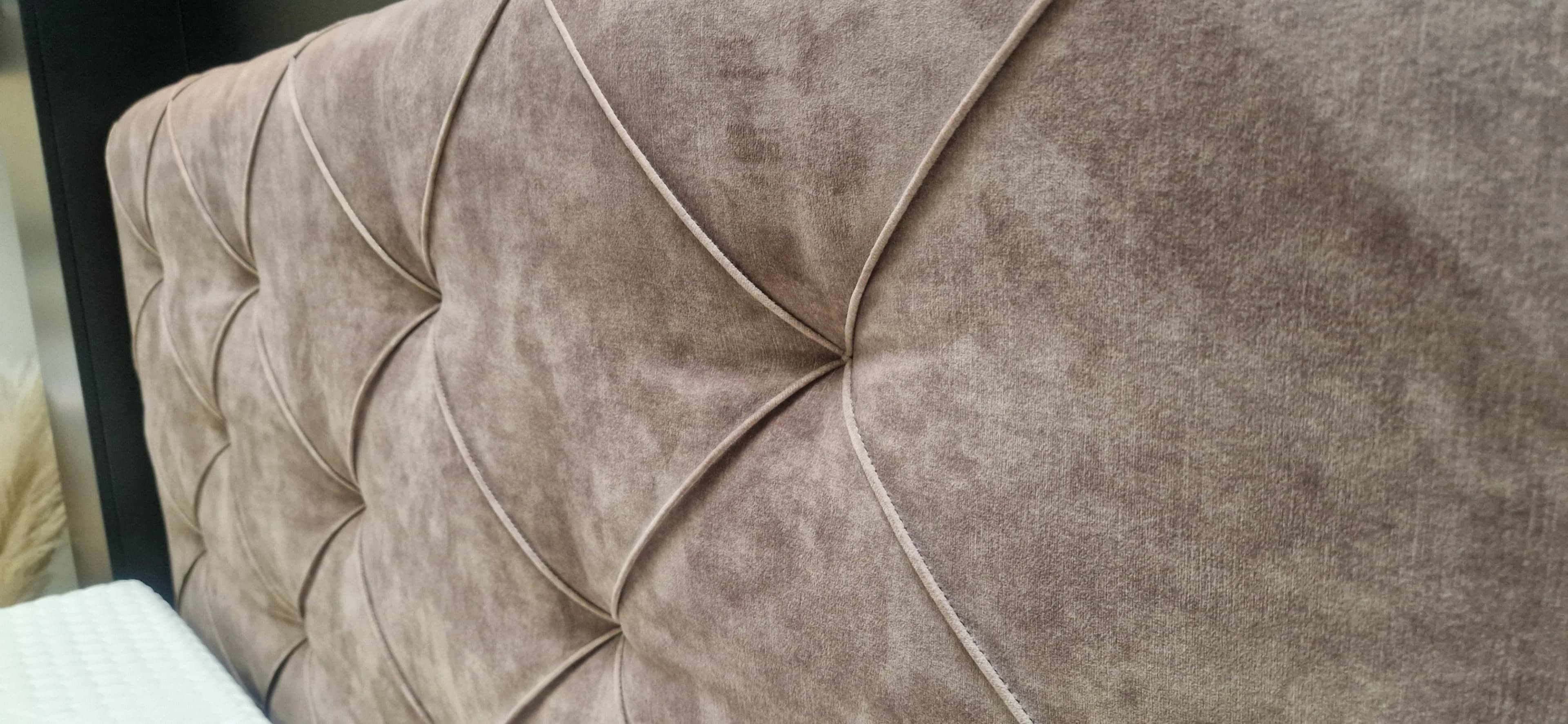 Boxspringbett 180x200 cm – Samt braun – Ausstellungsstück HG 2/3