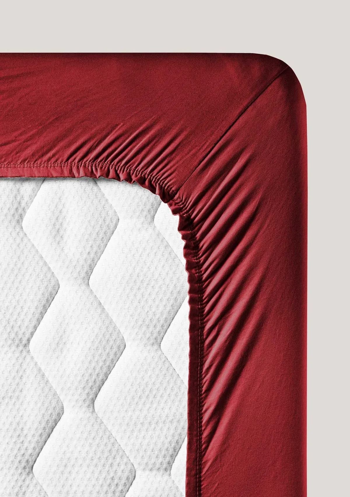 Spannbettlaken für Topper mit Split