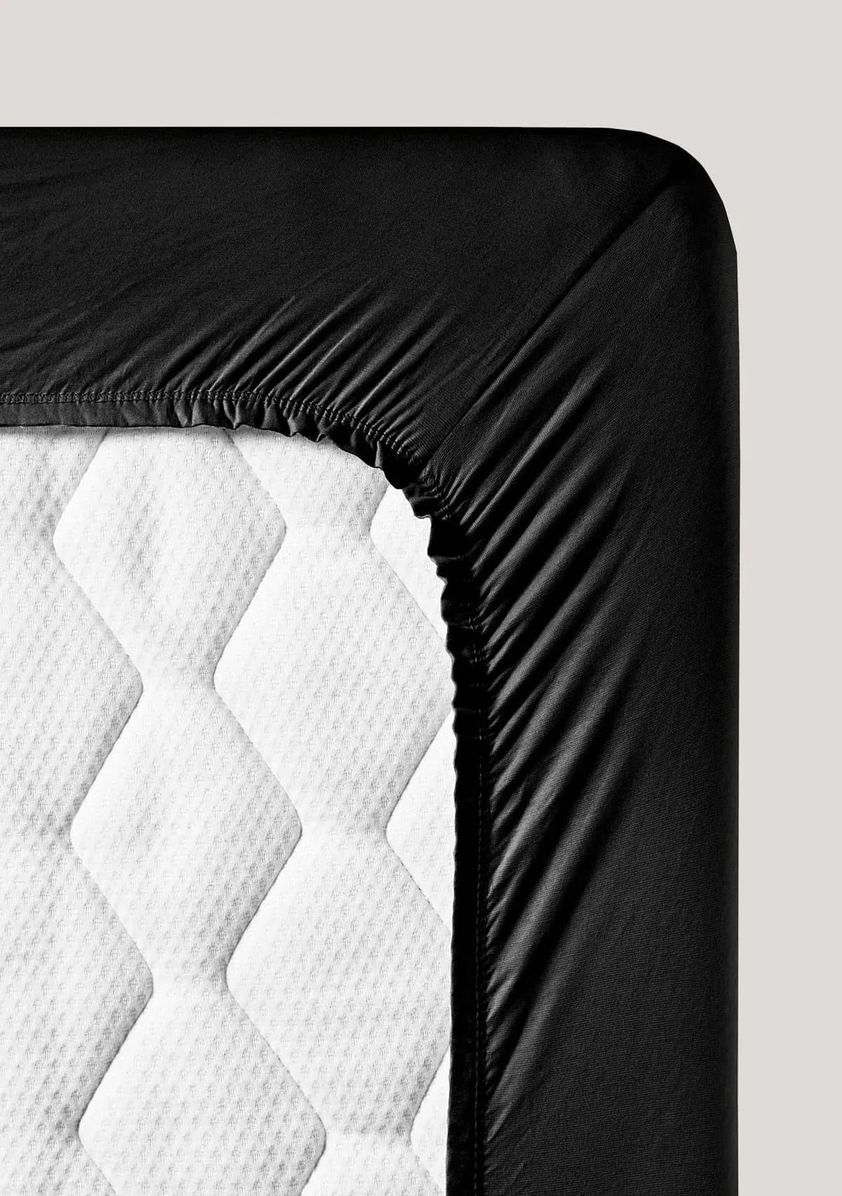 Spannbettlaken für Topper mit Split