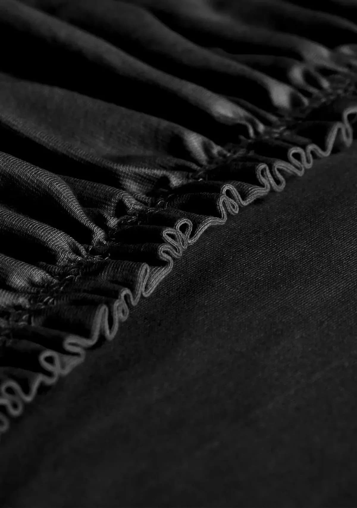 Spannbettlaken für Topper mit Split